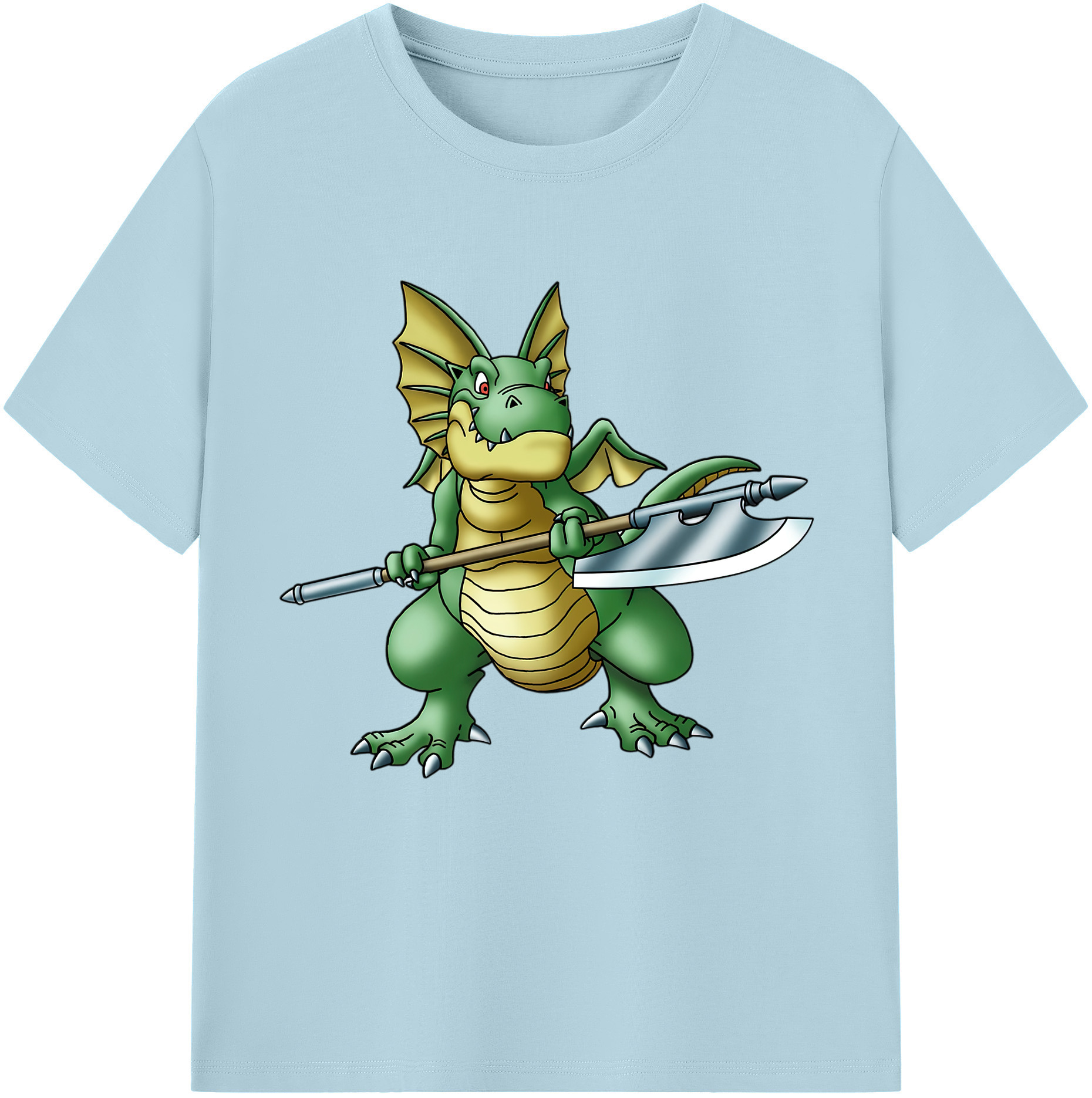 （画像用） ドラゴンクエスト Doragon Kuesuto Dragon Quest 綿100％半袖Tシャツ（フロントプリント）